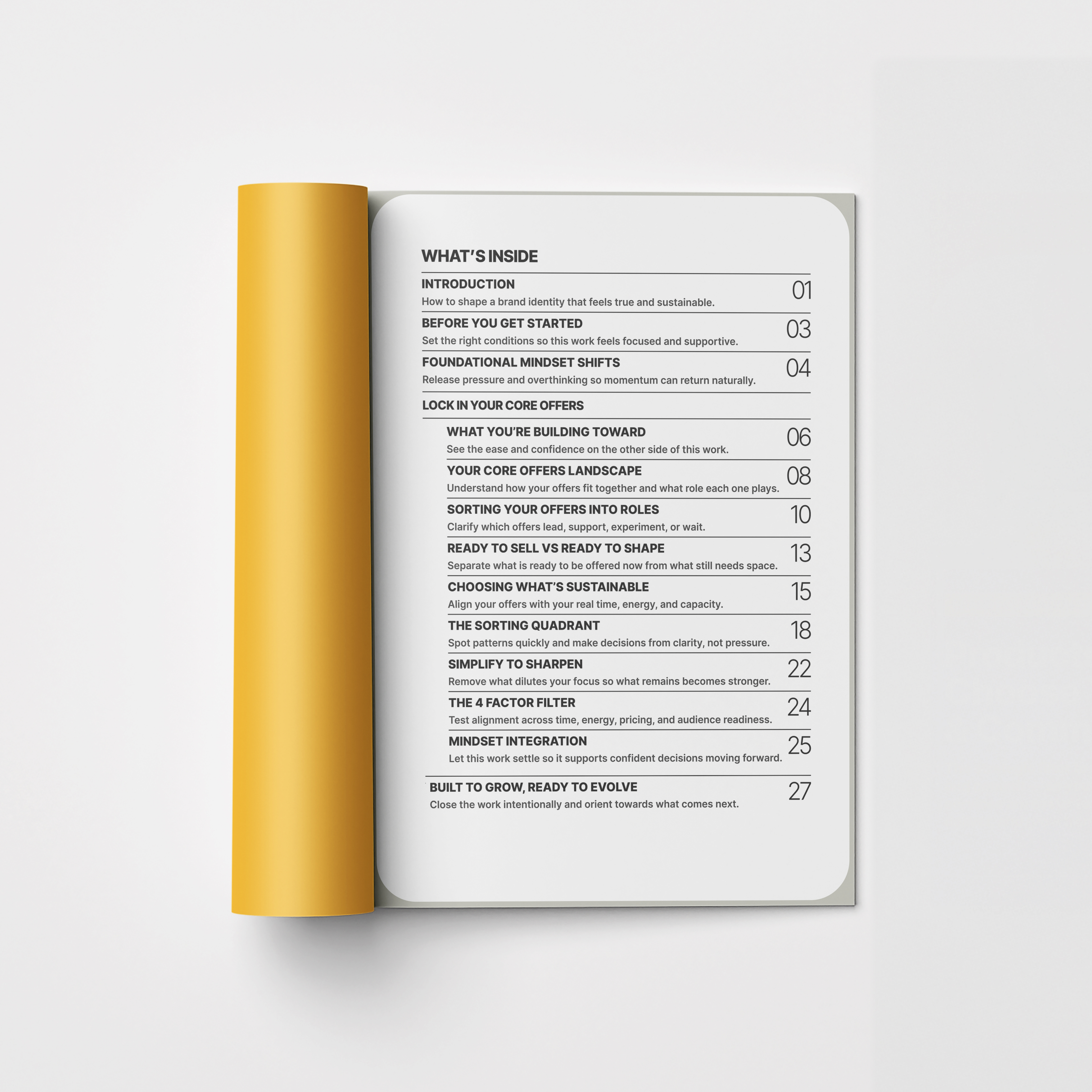 Lock In Your Core Offers